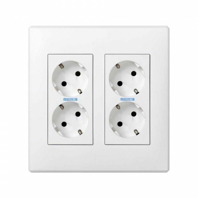 Kit électrique 2 modules blanc Simon 51000201-030