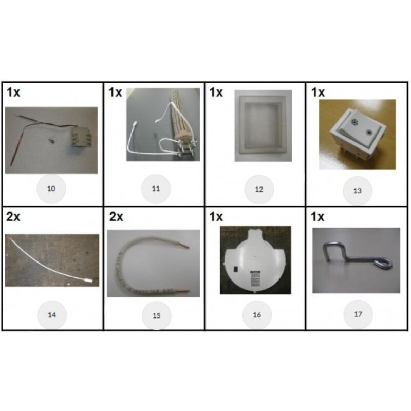 Atlantic - Kit électrique 2200W tous courants pour Conforto Vertical Mural 009251