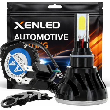 Kit LED BA20D / HS1 PX43T / Moto Head Light 40/45W - Haut de Gamme