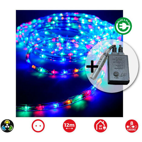 Kit Led Flexible 12m Edm éclairage Led Multifonction Multicolore - Edm