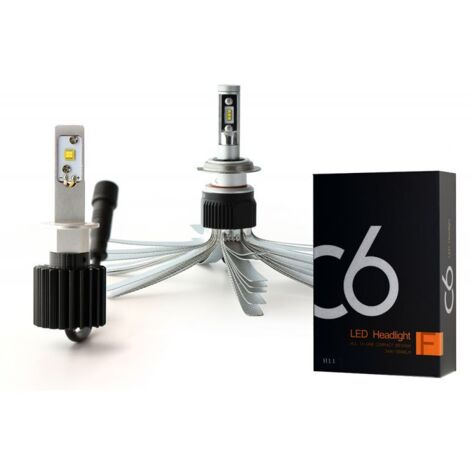 Kit LED H1 + H7 Xenled - 6000Lm - Moto - 12V/24V