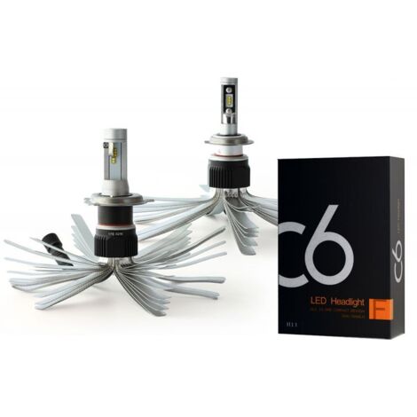 Kit LED H7 + H4 Xenled - 6000Lm - Moto - 12V/24V