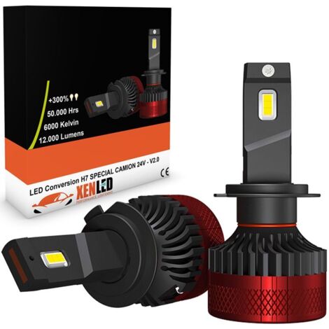 Kit LED H7 Spécifique Camion 24 Volts - 6000Lms - TruckLine V2.0