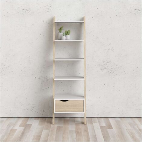 Kit Libreria 4 Ripiani + 1 Cassetto 55X48X180 Oslo