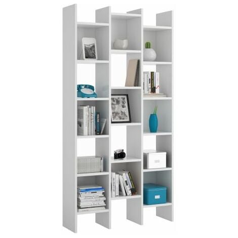 KIT LIBRERIA ITALIAN 96X25XH192 CM BIANCO