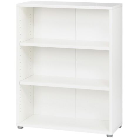 Kit libreria Prima cm 80x40x113H con due ripiani colore bianco senza anta acquistabile a parte