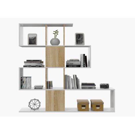 KIT LIBRERIA ZIG ZAG 145X28X145 BIANCO CANADIAN