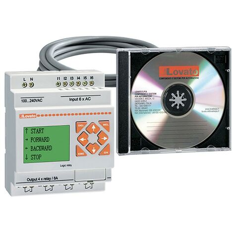 Kit Lovato con modulo base LRD10R A240-software-cavo LRDKIT10RA240