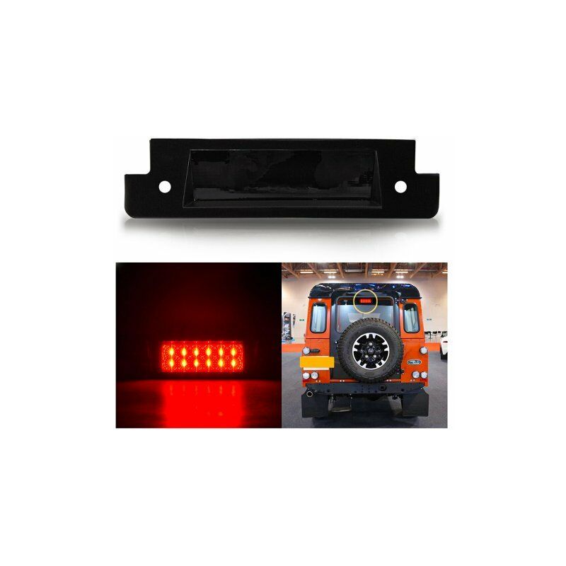 Image of Carall - Kit Luce Terzo Stop a Led Singolo Nero Fume Per Land Rover Defender 1990-2016 Discovery ii 1994-2004 oem LR044451LEDR