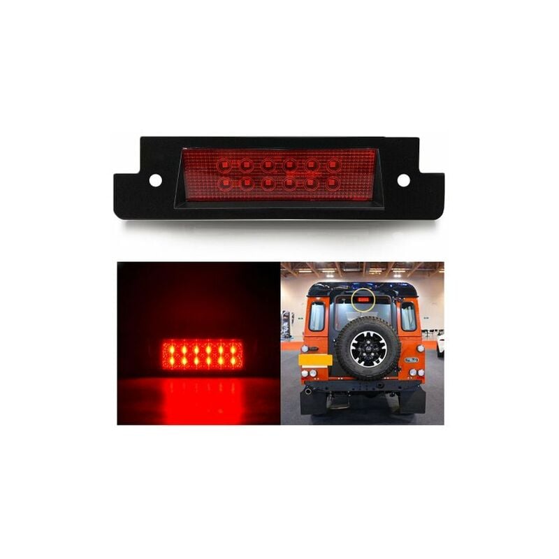 Image of Carall - Kit Luce Terzo Stop a Led Singolo Rosso Per Land Rover Defender 1990-2016 Discovery ii 1994-2004 oem LR044451LEDR