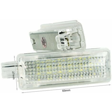 Kit LUCI Targa LED Fiat 500 500 °C 51800482 Bianco Canbus No