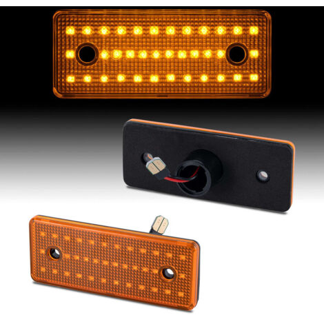 KIT LUCI DI POSIZIONE LATERALE A LED COMPATIBILE CON MERCEDES SPRINTER  W901-905  BJ 1995-2006 , VETRO GIALLO