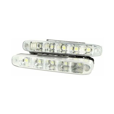 Kit Luci Diurne Led DRLs Daytime Runing Lights Daylight 12V 5W IP65 Universale Omologato E4