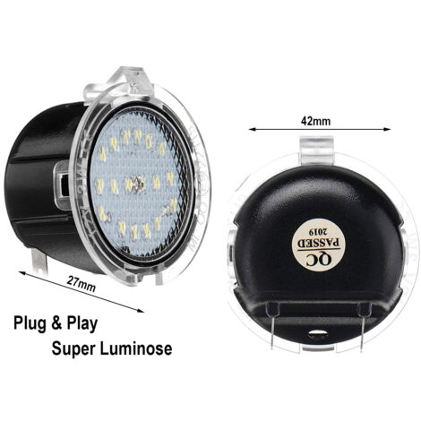 Kit Luci Led Di Cortesia Sotto Specchietto Retrovisore Toyota Tundra 2007-2017 Canbus Bianco 6000K 12V 5W
