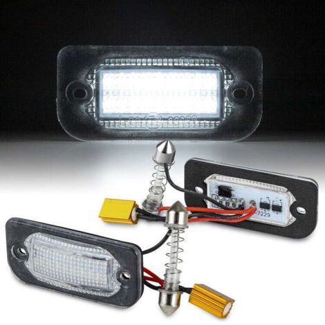 KIT LUCI TARGA A LED COMPATIBILE CON Mercedes Vaneo, CL 203 Sportcoupe, VETRO TRASPARENTE