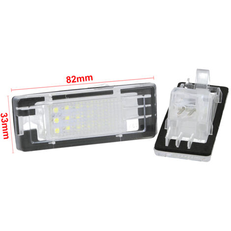 Kit Luci Targa Led Dacia Duster Dopo 2010 12V 3W Canbus Bianca E9