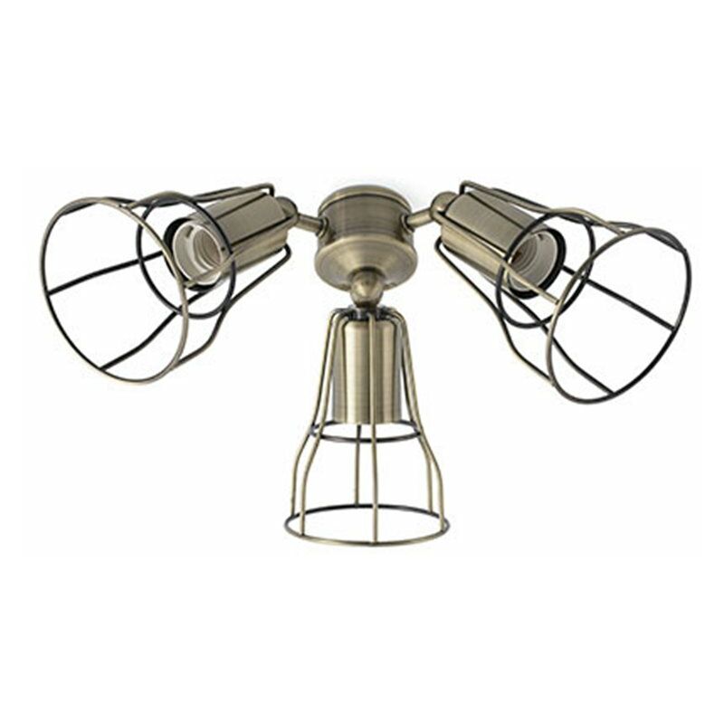 

Kit luz oro envejecido para ventiladores Faro Barcelona modelo YAKARTA 33717