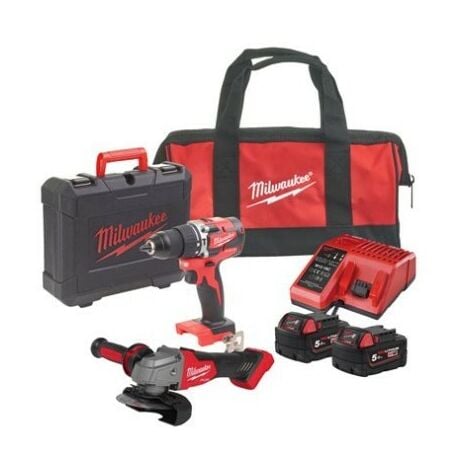 AUTRES Kit M18 Trapano a percussione + Smerigliatrice angolare Milwaukee 4933479229