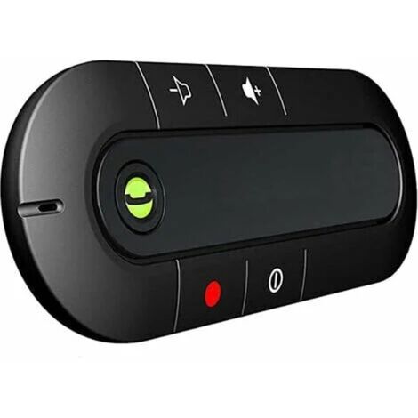 Kit mains libres Bluetooth pour pare-soleil de voiture compatible avec les smartphones (noir) -