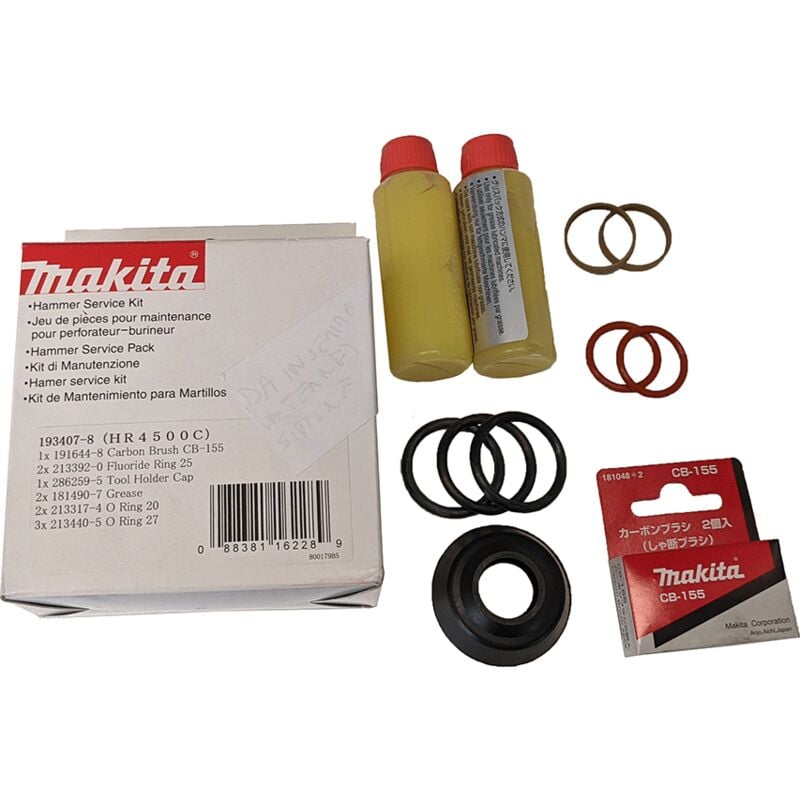 Kit d'entretien pour marteau de démolition Makita HR4500C cod. 193407-8