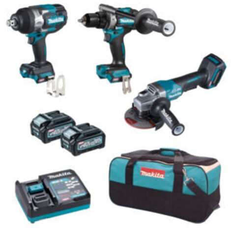 KIT MAKITA DK0158G301 DF001G+GA013G+TW001G+2xBL4040+DC40RA+BAG