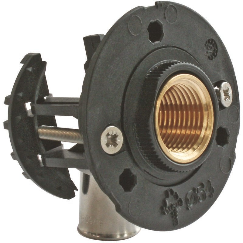 Kit complet fixation Robinet Machine à Laver- per Ø12 - Raccord à Sertir F15/21