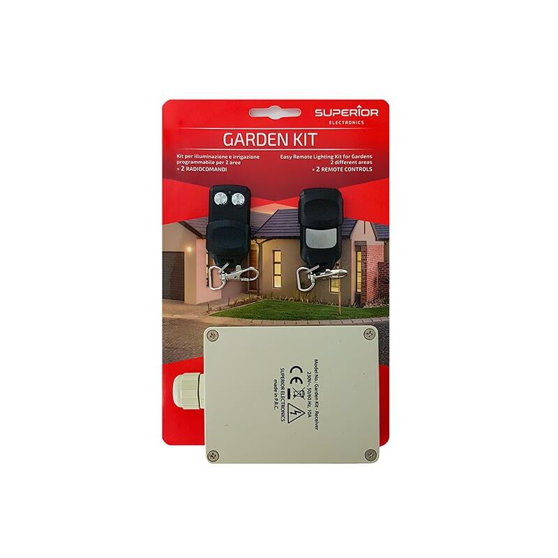 

Kit Mandos Inalambricos Con Centralita A 433MHZ Para Jardines Y Exteriores SUPRK004