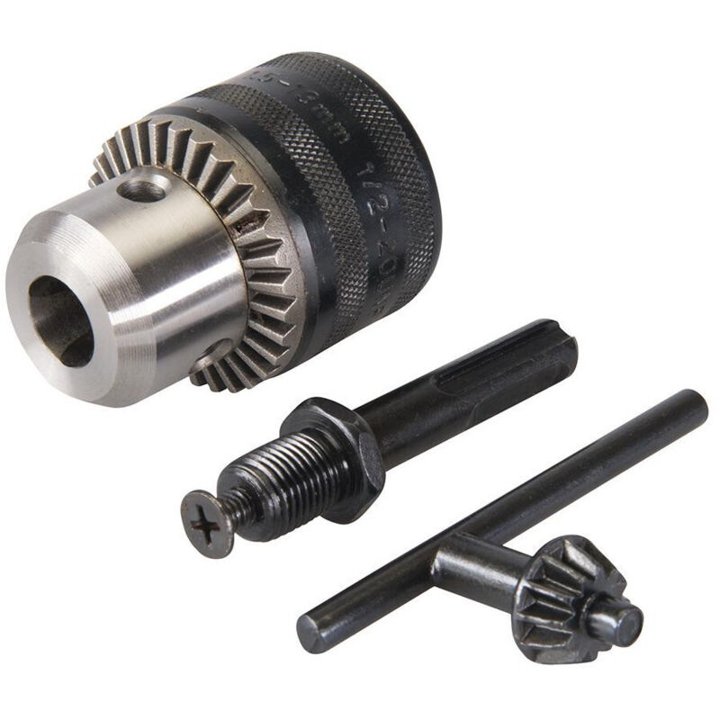 Silverline - kit mandrin 13 mm et adaptateur sds-plus filetage unf 1/2 292703