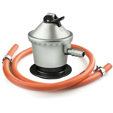 KIT MANGUERA BUTANO YREGAS 1M CON REGULADOR Y ABRAZADERAS