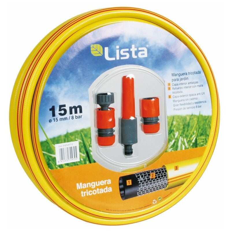 

KIT MANGUERA TRICOT. 15 MM X 15 M. - Lista