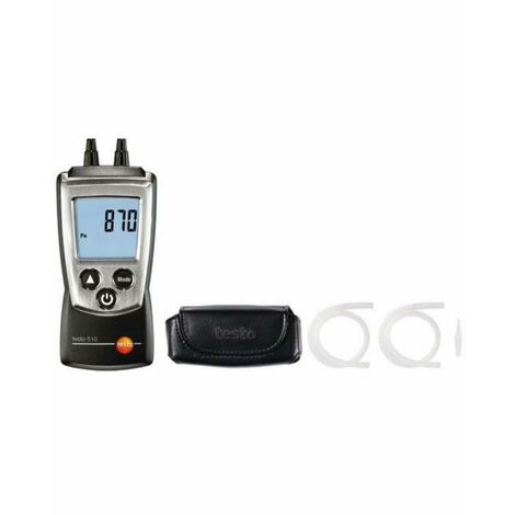 Kit manómetro diferencial Testo 510 con tubo de silicona - TESTO - 0563 0510