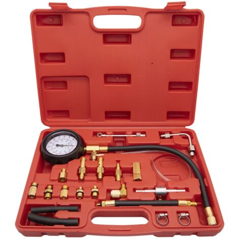 Kit manometro pressione carburante, tester pompa carburante 0-140 PSI, tester pressione iniezione carburante. Aggiornamento kit tester pressione carburante TU-114