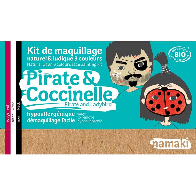 

Kit maquillaje pirata y mariquita - Namaki
