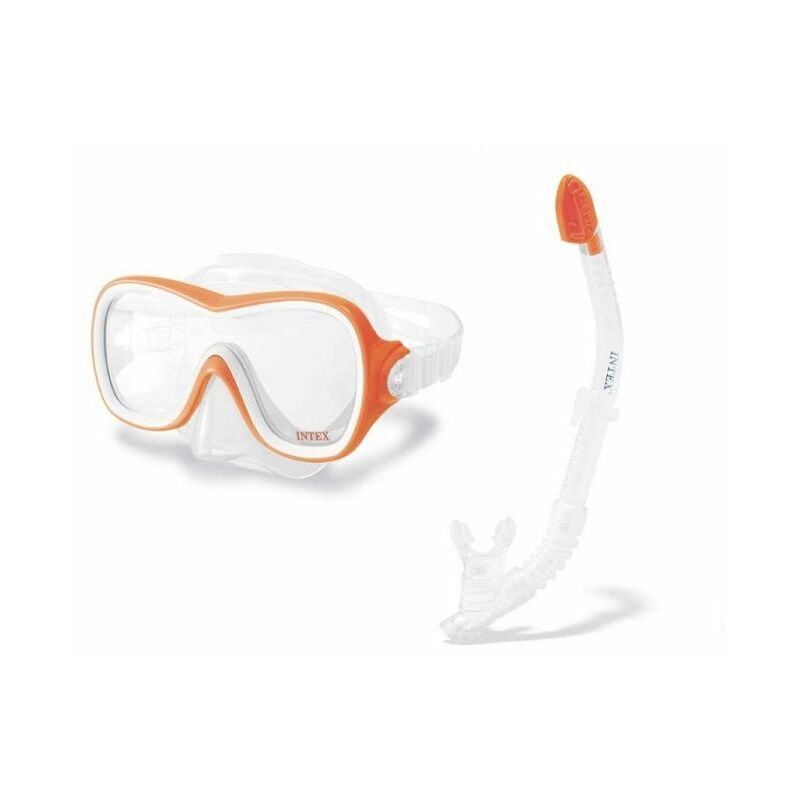 Kit masque et tuba Wave Rider 8 ans et + - Orange - Intex