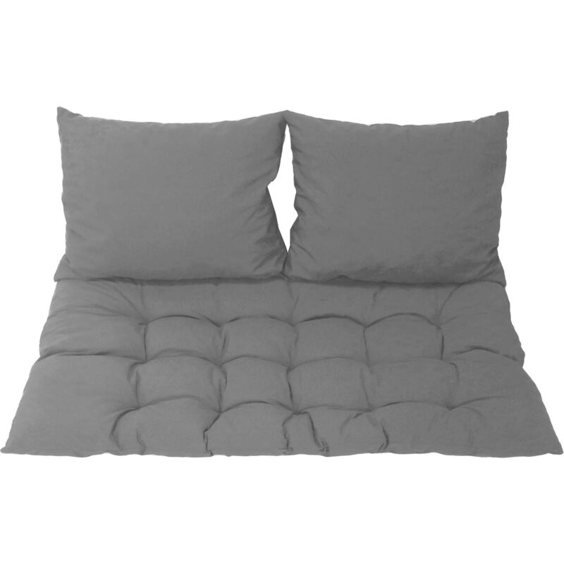 Jardin Prive - Kit matelas de palette et 2 coussins Gary