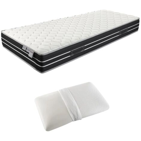 kit materasso singolo e guanciale dormir "sleep virusfree" 80x190 cm