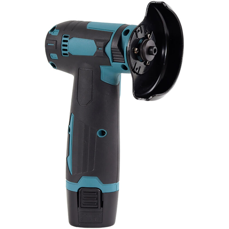 Kit meuleuse sans fil 12V 75mm 2 batteries 1300mAh bleu