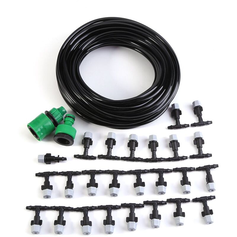 Kit Micro Irrigation Goutte à Goutte Irrigation de Jardin, Kit Automatique d'Arrosage de Tuyau DIY Système d'irrigation de Bricolage pour Jardin.(15m)