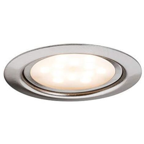 Kit Micro Line Paulmann 3 Faretti Acciaio Spazzolato LED