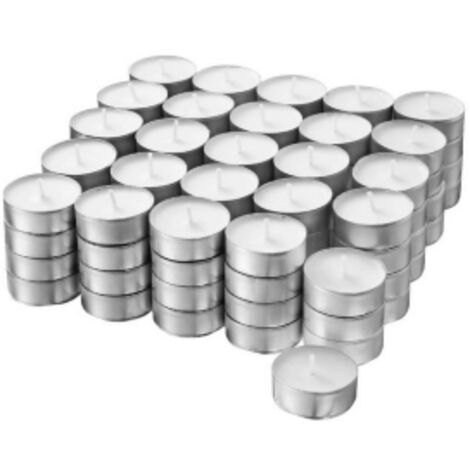 KIT MINI BOUGIES BLANCHES 'LIGHT' Ø 3,6x1,55h cm - Emballage