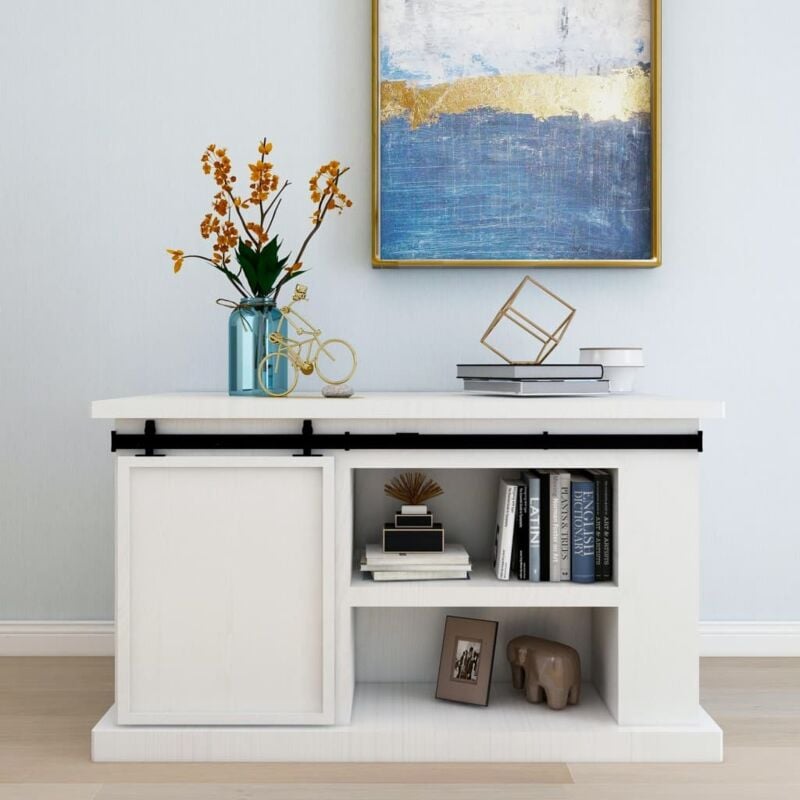 Vidaxl - Kit mini de porte d'armoire coulissante Acier au carbone 122 cm