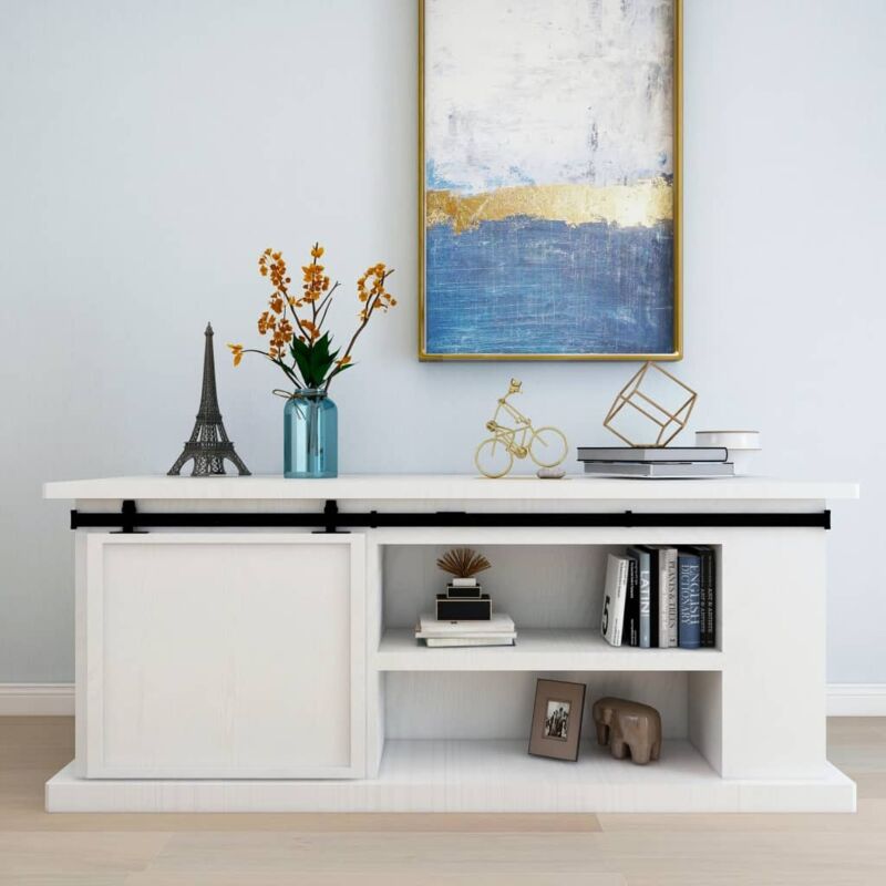 Vidaxl - Kit mini de porte d'armoire coulissante Acier au carbone 183 cm