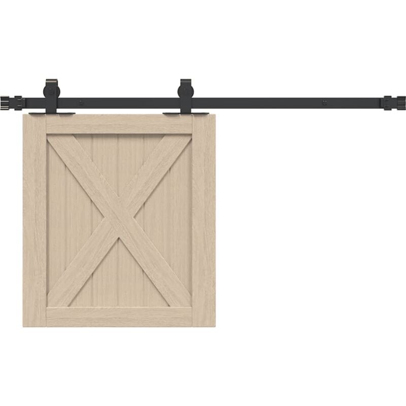 Vidaxl - Kit de porte d'armoire coulissante 91 cm acier au carbone