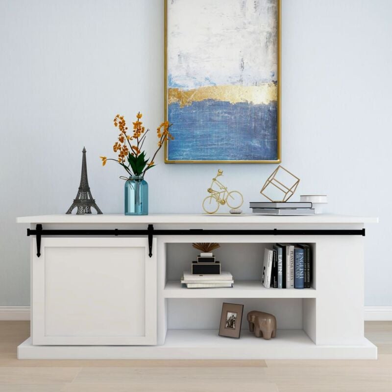 Vidaxl - Kit mini de porte d'armoire coulissante Acier au carbone 183 cm