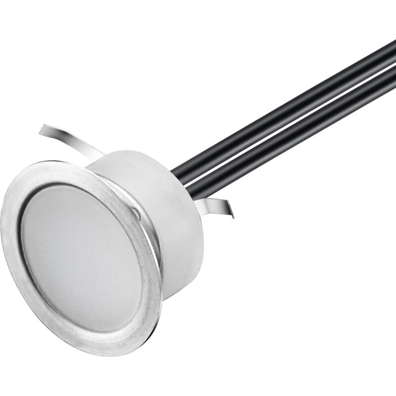 Leclubled - Kit di Mini led Spots 1W Outdoor integrato DC12V diametro 30mm impermeabile IP67 Blu - 26 faretti led