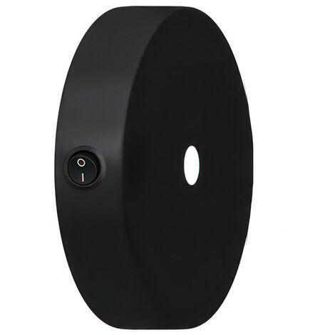 Kit mini rosone cilindrico in metallo con interruttore