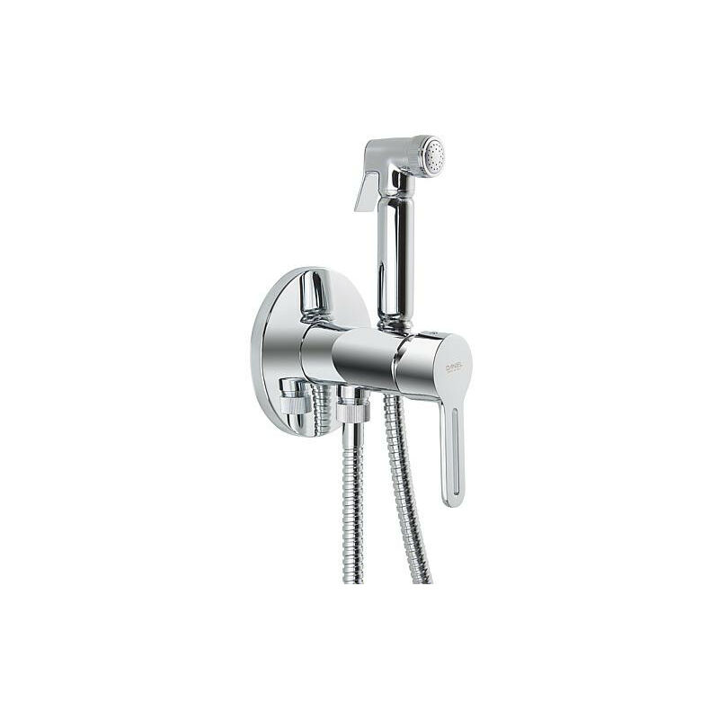 Kit mitigeur douche Hygiène intime, Enzan, avec corps encastré douchette+tuyau de douche