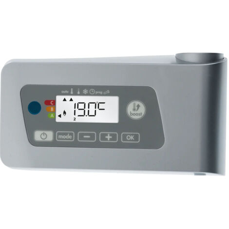 Kit mixte électrique 750W pour sèche-serviettes - Boîtier digital gris