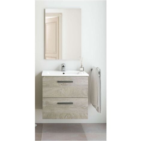 Kit Mobile Bagno Aruba 2 Cassetti 60 Sosp. Rov. Alaska