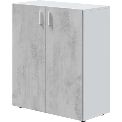 Kit Mobile Multiuso 92X37Xh80 Cm Bianco Cemento